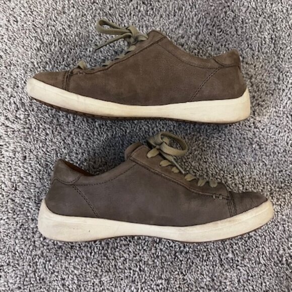 BUSSOLA Zuccale Vapor Leather Sneakers Brown size 6 - Picture 2 of 7
